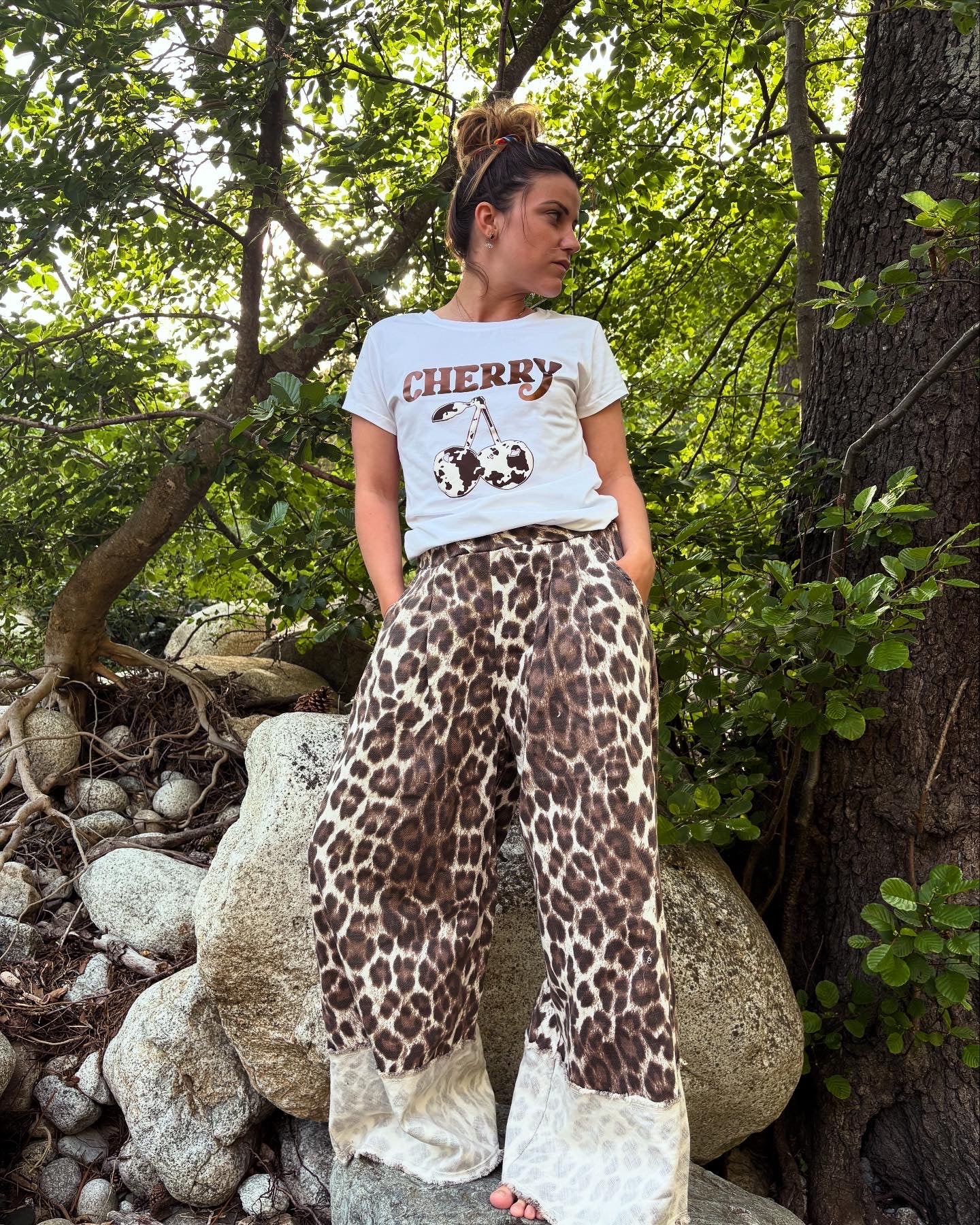 Pantalon wild cherry