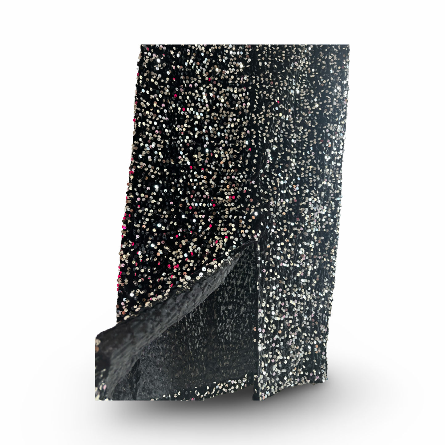 Jupe droite à sequin