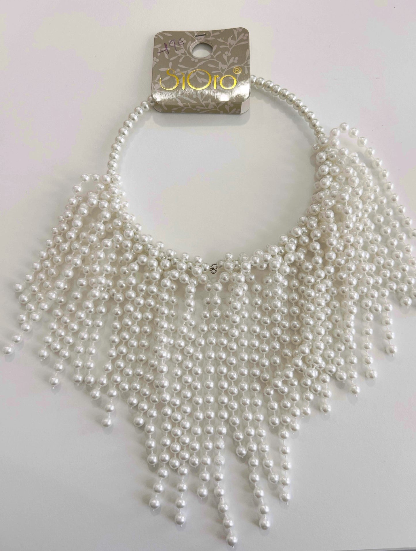 Collier col à perles