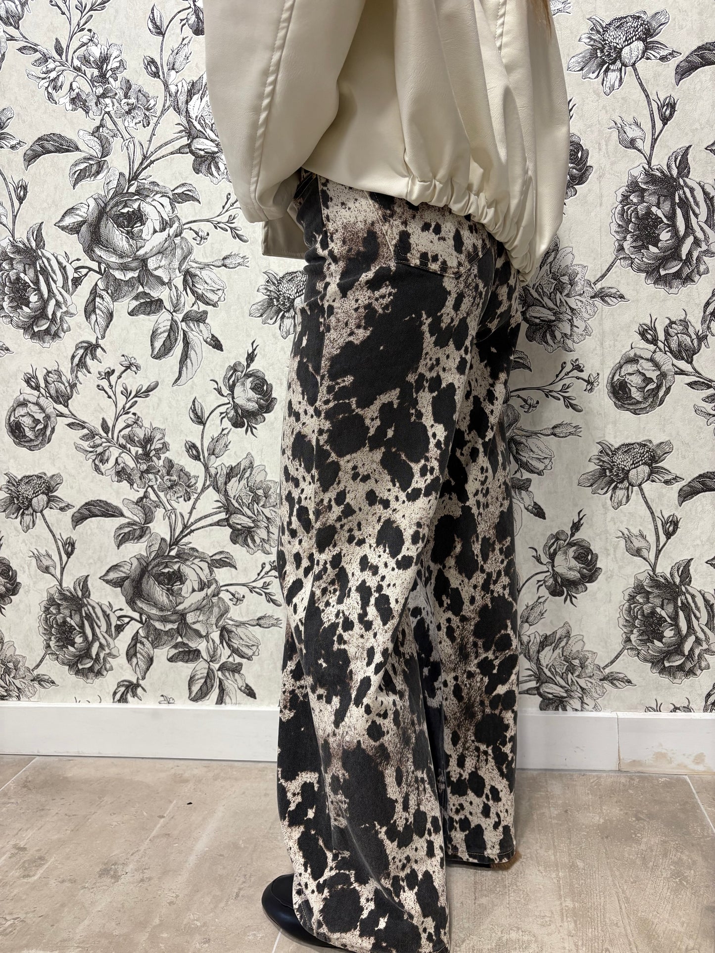 Pantalon large vachette