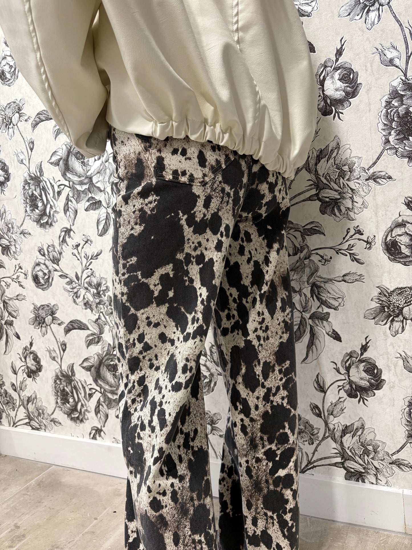 Pantalon large vachette