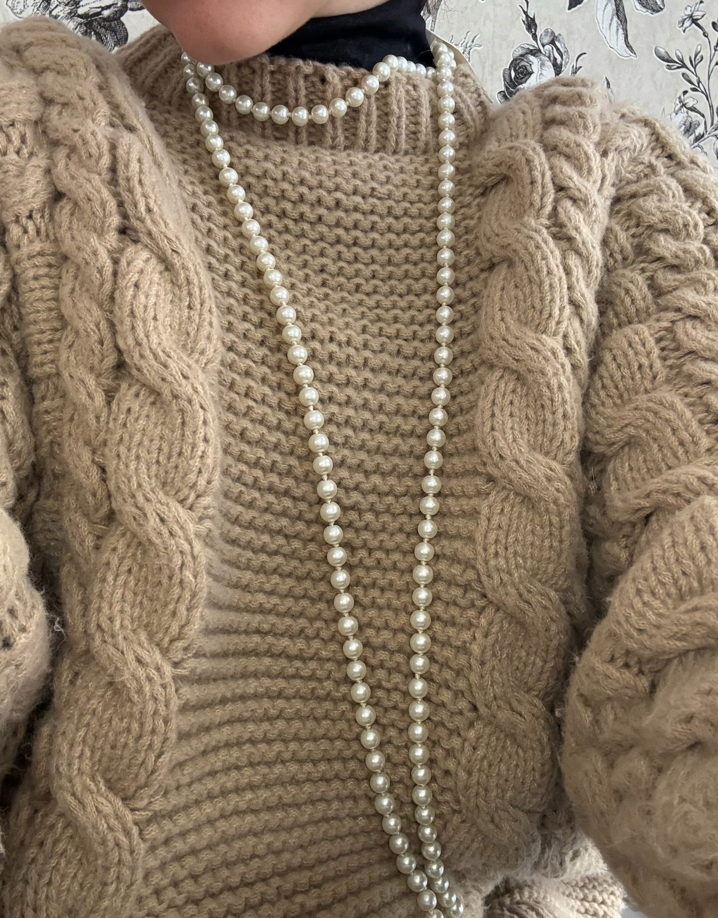 Collier long à perle