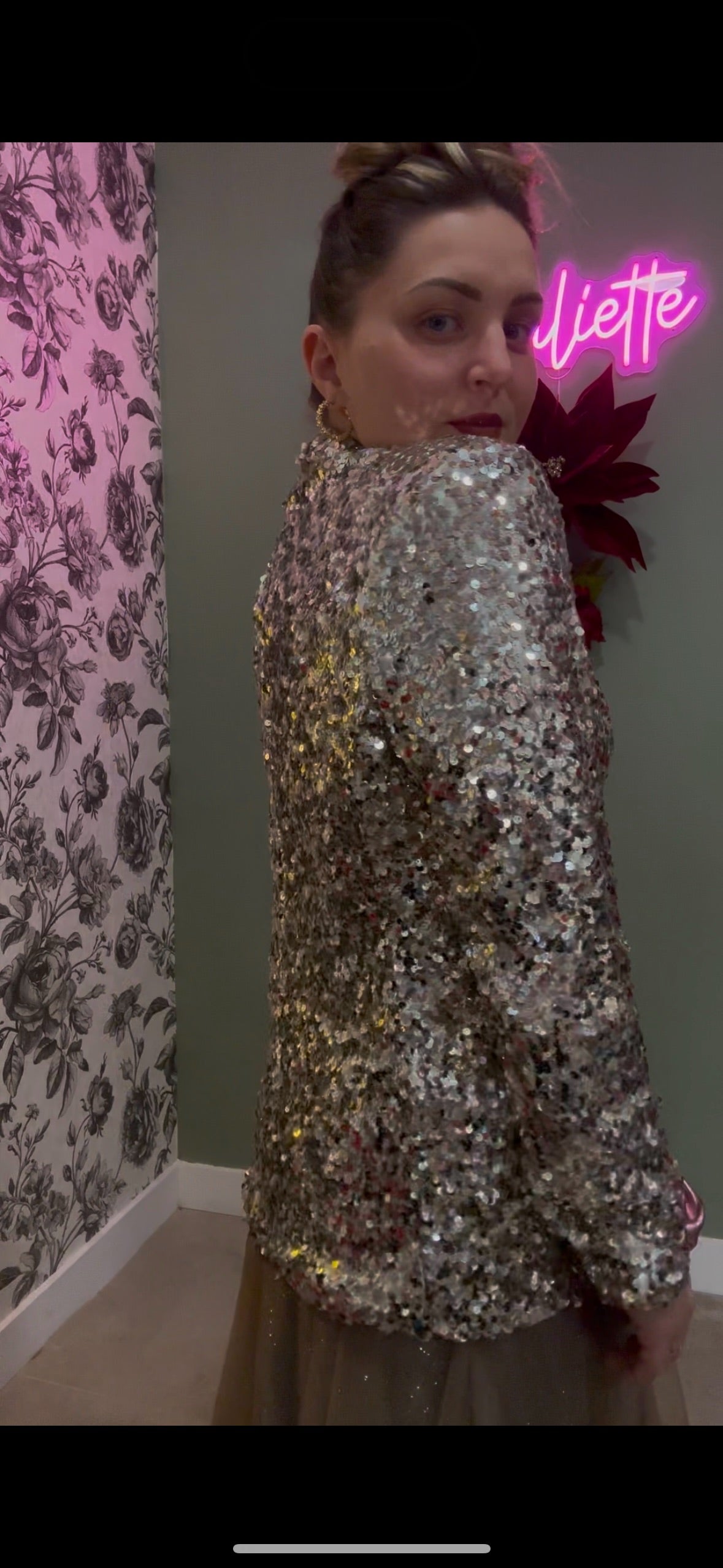 Veste tailleur à sequin