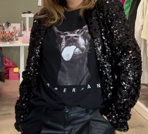 Veste tailleur à sequin