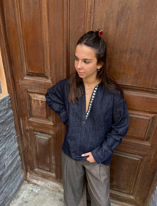 Tunic Denim Brodée