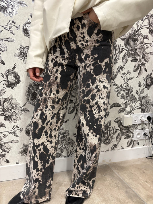 Pantalon large vachette