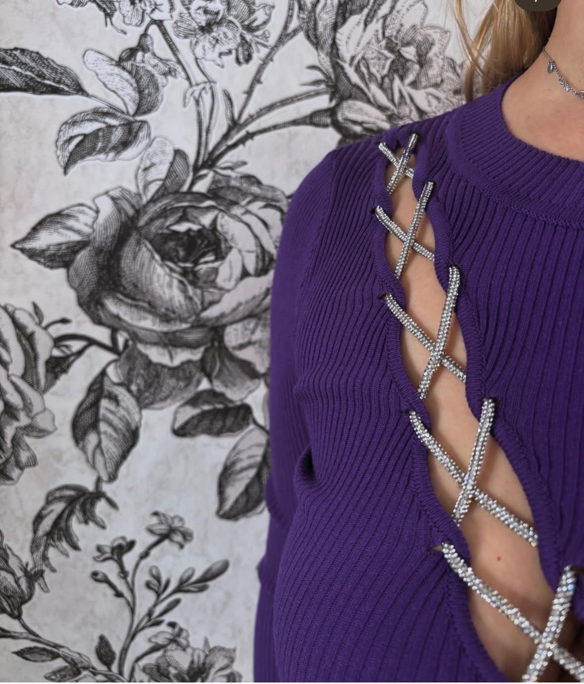 Haut tressé BLING-BLING